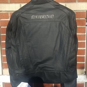 Sedici Protector mens motorcycle leather jacket